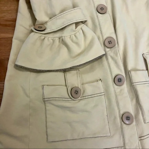 Project E Cream Button-Up Jacket - Picture 5 of 10